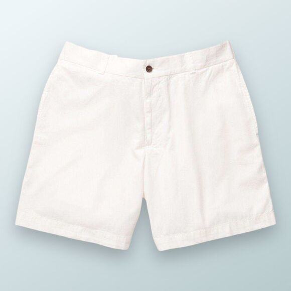 Southern Proper Men's Shorts 34 White Club 7" Cotton - Picture 1 of 13